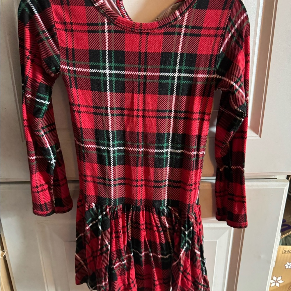 Bums & Roses Plaid Dress